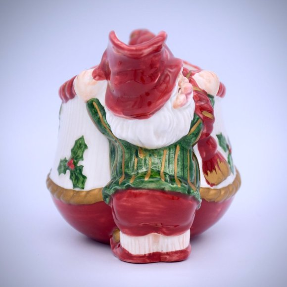 Fitz & Floyd Vintage Old World Elf Creamer Sugar Bowl Set Earthenware Christmas - Picture 4 of 16